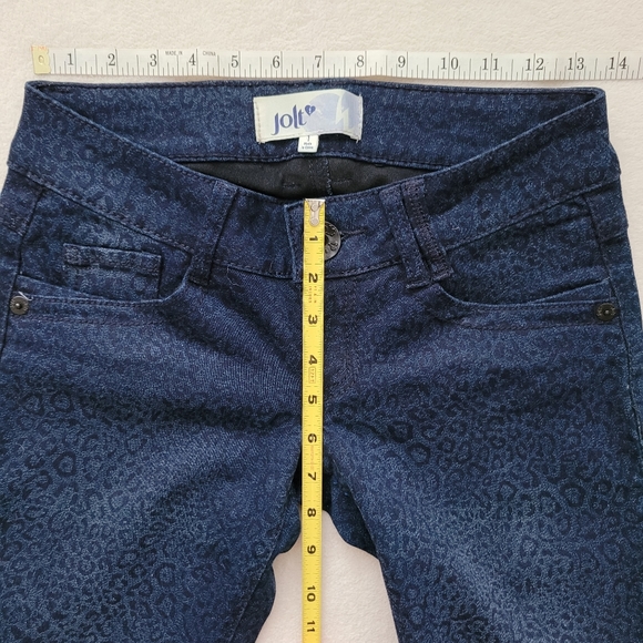Jolt | NWOT Leopard Print Blue-on-Blue Women's Small Jeans - Picture 2 of 13